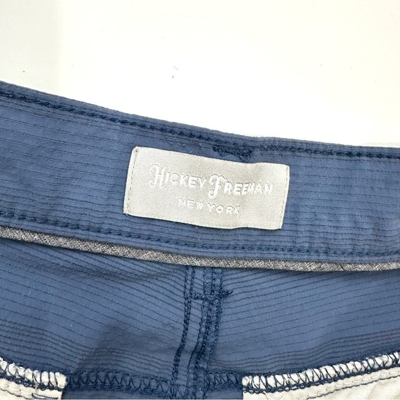 Hickey Freeman Active Golf Shorts Mens 38 Blue Flat Front Casual Chino Bottoms - Picture 5 of 10